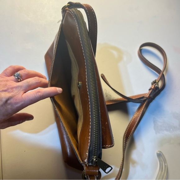 Brown Leather Crossbody Bag - Picture 14 of 16